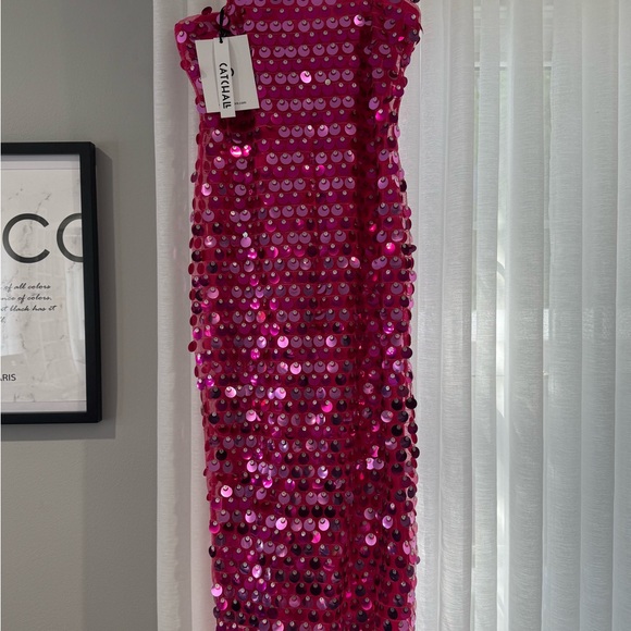 Cult Gaia Pink Sequin Dress - Picture 2 of 3